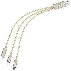 3-in-1 Metallic Charging Cable - 24 hr