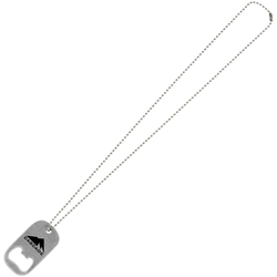 Dog Tag Necklace With Bottle Opener