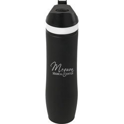 Persona Wave Vacuum Sport Bottle - 20 oz. - Black - Laser Engraved