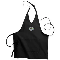 V-Neck Bib Apron with Two Pockets - 24 hr