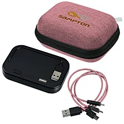 Ridge Line Built-in Cable Power Bank with 3-in-1 Cable