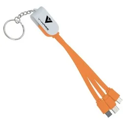 Rotate Charging Cable Keychain