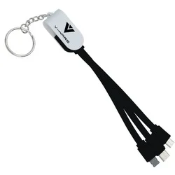 Rotate Charging Cable Keychain