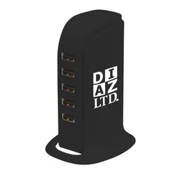 5 Port USB Charging Tower