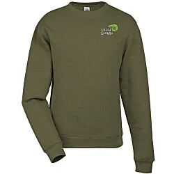 Independent Trading Co. 8.5 oz. Crewneck Sweatshirt - Embroidered