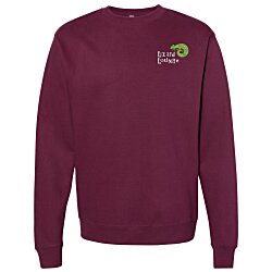 Independent Trading Co. 8.5 oz. Crewneck Sweatshirt - Embroidered