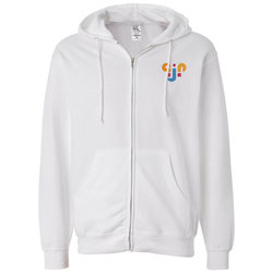 Independent Trading Co. Midweight Full-Zip Hoodie - Embroidered