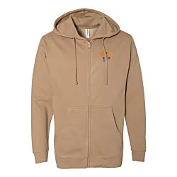 Independent Trading Co. Midweight Full-Zip Hoodie - Embroidered