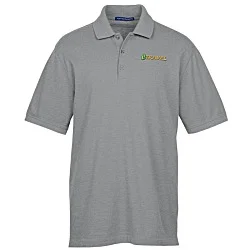 Easy Care Wrinkle Resist Cotton Pique Polo - Men's - Heather