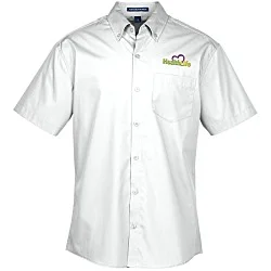 Carefree Short Sleeve Poplin Shirt - Men's