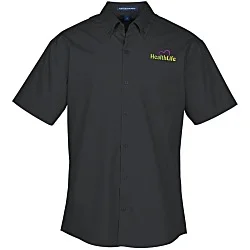 Carefree Short Sleeve Poplin Shirt - Men's