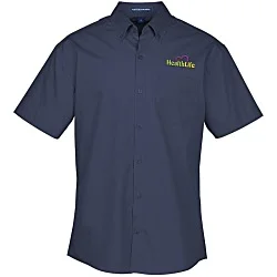 Carefree Short Sleeve Poplin Shirt - Men's
