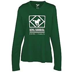 Zone Performance Long Sleeve Tee - Ladies' - Screen