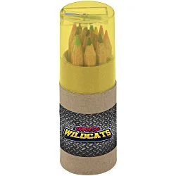 Colored Pencil & Sharpener Set - Full Color - 24 hr