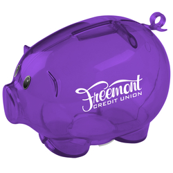 Action Piggy Bank - Translucent - 24 hr