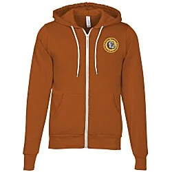 Bella+Canvas 7 oz. Full-Zip Hooded Sweatshirt - Embroidered