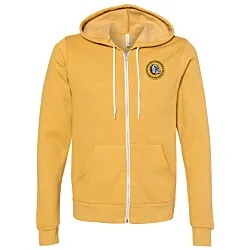 Bella+Canvas 7 oz. Full-Zip Hooded Sweatshirt - Embroidered