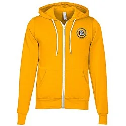 Bella+Canvas 7 oz. Full-Zip Hooded Sweatshirt - Embroidered