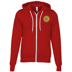 Bella+Canvas 7 oz. Full-Zip Hooded Sweatshirt - Embroidered