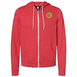 Bella+Canvas 7 oz. Full-Zip Hooded Sweatshirt - Embroidered