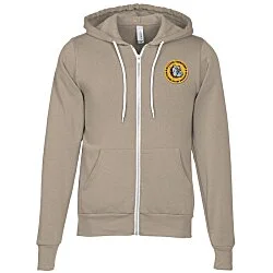 Bella+Canvas 7 oz. Full-Zip Hooded Sweatshirt - Embroidered