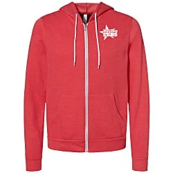 Bella+Canvas 7 oz. Full-Zip Hooded Sweatshirt - Screen
