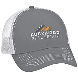 Colorblocked Twill Meshback Cap