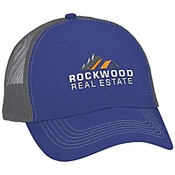 Colorblocked Twill Meshback Cap
