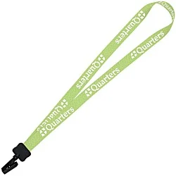 Dye-Sub Lanyard - 3/4" - 32" - Plastic Bulldog Clip - Chevron