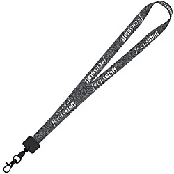 Dye-Sub Lanyard - 3/4" - 32" - Metal Lobster Claw - Damask