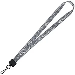 Dye-Sub Lanyard - 3/4" - 32" - Metal Swivel Snap Hook - Damask