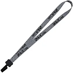 Dye-Sub Lanyard - 3/4" - 32" - Plastic Bulldog Clip - Damask