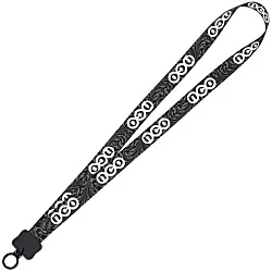 Dye-Sub Lanyard - 3/4" - 32" - Plastic O-Ring - Damask