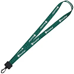 Dye-Sub Lanyard - 3/4" - 32" - Plastic Swivel Snap Hook - Damask