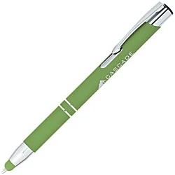Venetian Soft Touch Stylus Metal Pen - Laser