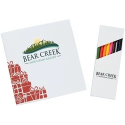 Coloring Book & Pencil Set - Holiday