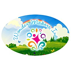 Full Color Sticker - Oval - 3" x 5"