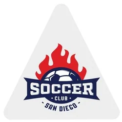 Full Color Sticker - Triangle - 4"