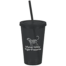 Customized Acrylic Tumbler with Straw - 16 oz.