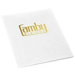 Linen Paper Two-Pocket Presentation Folder