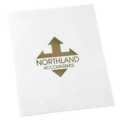 Leatherette Paper Two-Pocket Presentation Folder