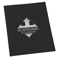 Leatherette Paper Two-Pocket Presentation Folder