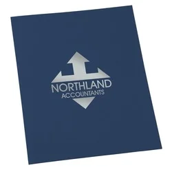 Leatherette Paper Two-Pocket Presentation Folder