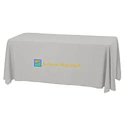 Serged Open-Back Stain Resistant Table Throw - 6' - 24 hr