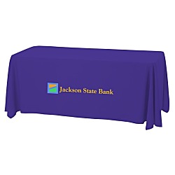 Serged Open-Back Stain Resistant Table Throw - 6' - 24 hr