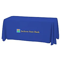 Serged Open-Back Stain Resistant Table Throw - 6' - 24 hr