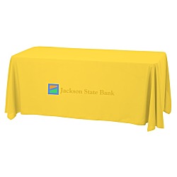 Serged Open-Back Stain Resistant Table Throw - 6' - 24 hr