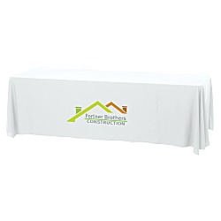 Serged Open-Back Stain Resistant Table Throw - 8' - 24 hr