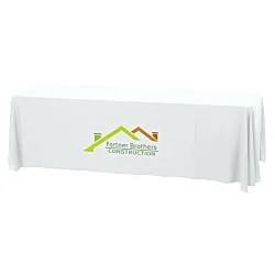Serged Open-Back Stain Resistant Table Throw - 8' - 24 hr