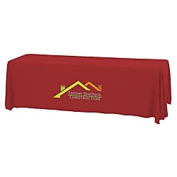 Serged Open-Back Stain Resistant Table Throw - 8' - 24 hr